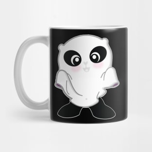 Cute Ghost Panda Funny Halloween T Shirt Gifts Mug